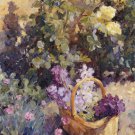 Basket with Flowers by Edward Noott 11x14 Art Print Poster 534691