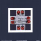 Ladybug Square Dance by Barbara Norris 9x9 Art Print Poster 40616