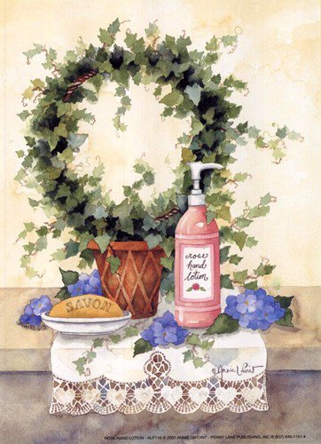 Rose Hand Lotion by Annie Lapoint 5x7 Art Print Poster 774971