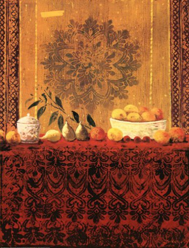 Jarron Con Frutas by Joaquin Hidalgo 30x40 Art Print Poster 523472