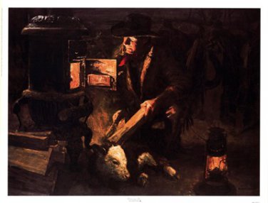 The Warming Fire by Loren Entz 17x13 Art Print Poster 14821