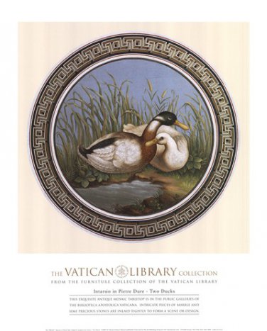 Two Ducks, (The Vatican Collection) by  Unknown 16x20 Art Print Poster 713185