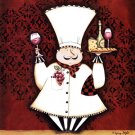Chef Vino by Sydney Wright 12x16 Art Print Poster 874155