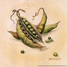 Peas by Deb Collins 6x6 Art Print Poster 775133