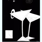 Black and White Martini II by Mark Pulliam 18x24 Art Print Poster 524720