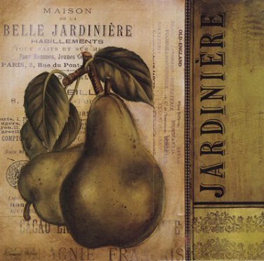 Pears by Kimberly Poloson 12x12 Art Print Poster 544810