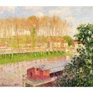 Sunset at Moret-sur-Loing, 1901 by Camille Pissarro 24x18 Art Print Poster 737959