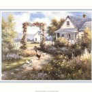 Country Home with  Front Garden by T.C. Chiu 20x16 Art Print Poster 712873