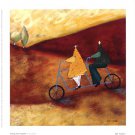 Rolling Home Together by Stacy Dynan 7x7 Art Print Poster 732501