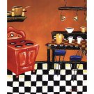 Retro Kitchen IV by Krista Sewell 9.5x11.750 Art Print Poster 720995