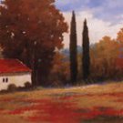 Burgundy Farmhouse II by Kanayo Ede 36x12 Art Print Poster 425001