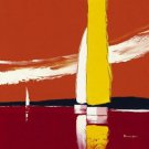 Lvoile Jaune by Guy Fontdeville 27.5x27.5 Art Print Poster 285450