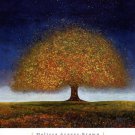 Dreaming Tree Blue by Melissa Graves-Brown 27x30 Art Print Poster 785955