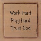 Work Hard by Karen Tribett 12x12 Art Print Poster 895867