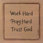 Work Hard by Karen Tribett 12x12 Art Print Poster 895867