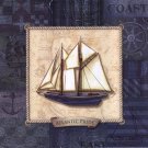Sailing II by Charlene Audrey 12x12 Art Print Poster 743197