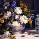 Blue And White by Maxine Johnston 28x22 Art Print Poster 747721
