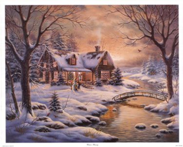 Winter's Blessings by Judith Gibson 21x17 Art Print Poster 505224