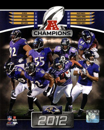 Baltimore Ravens 2012 AFC Champions Composite By Unknown 8x10 Art Print ...