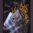 Burning Blackjack by Michael Godard 24x36 Art Print Poster 700195