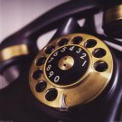 Black Gold Telephone by Francisco Fernandez 10x8 Art Print Poster 501766