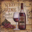 Red Wine by Kim Lewis 12x12 Art Print Poster 687960
