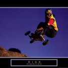 Risk- Mountain Boarder by  Unknown 28x22 Art Print Poster 713150