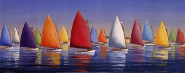 Flying Colors by Sally Caldwell-Fisher 20x8 Art Print Poster 751425