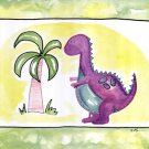 Lil Purple Dino by Serena Bowman 14x11 Art Print Poster 733692