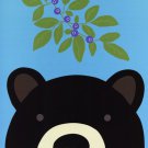 Peek-a-Boo Bear by Yuko Lau 12x12 Art Print Poster 786010
