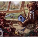 Garden House Tenants by Janet Kruskamp 17x13 Art Print Poster 14646