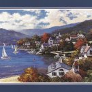 Coastal Town by T.C. Chiu 20x16 Art Print Poster 496102