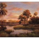 River Cove With Palms II by R Rutley 30x24 Art Print Poster 868705