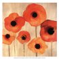 Orange Poppies II -Mini by Margaret Berg 13x13 Art Print Poster 933255