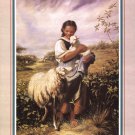 Tending The Sheep by  Unknown 16x20 Art Print Poster 495714