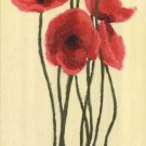 Pavots Rouge II by Shirley Novak 12x24 Art Print Poster 317001