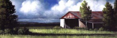 North White Road Barn by Tim Gagnon 36x12 Art Print Poster 745724