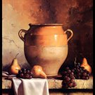 Confit Jar with Pears & Grapes by Loran Speck 32.5x34.5 Art Print Poster 525069