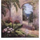 Seaside Garden by  Haibin 32x34 Art Print Poster 775749