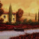 Al Tramonto Sul Fiume by Guido Borelli 36x24 Art Print Poster 732176