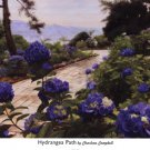Hydrangea Path by Charlene Campbell 36x26 Art Print Poster 718246