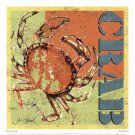 Crab by Julie Ueland 11x11 Art Print Poster 950109