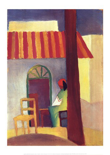 Turkish Cafe I by August Macke 19.750x27.5 Art Print Poster 52915