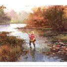 Fishing At Dawn by Salvador Caballero 13x7 Art Print Poster 774168