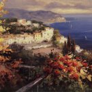 Mediterranean Seascape by Peter Bell 26x20 Art Print Poster 774278