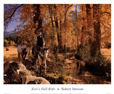 Eric's Fall Ride by Robert Dawson 17x14 Art Print Poster 425118