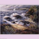Boat in Sand by George Bjorkland 20x16 Art Print Poster 755717