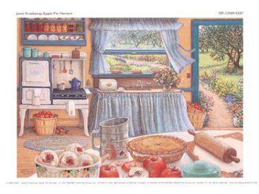 Apple Pie Harvest by Janet Kruskamp 8x6 Art Print Poster 774349