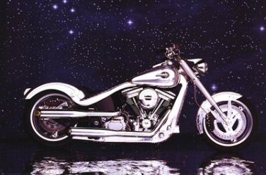 Motorcycle - Radical Custom Big Twin Sof by  Unknown 36x24 Art Print Poster 539116