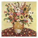 Golden Vase Floral by Suzanne Etienne 26x26 Art Print Poster 774534